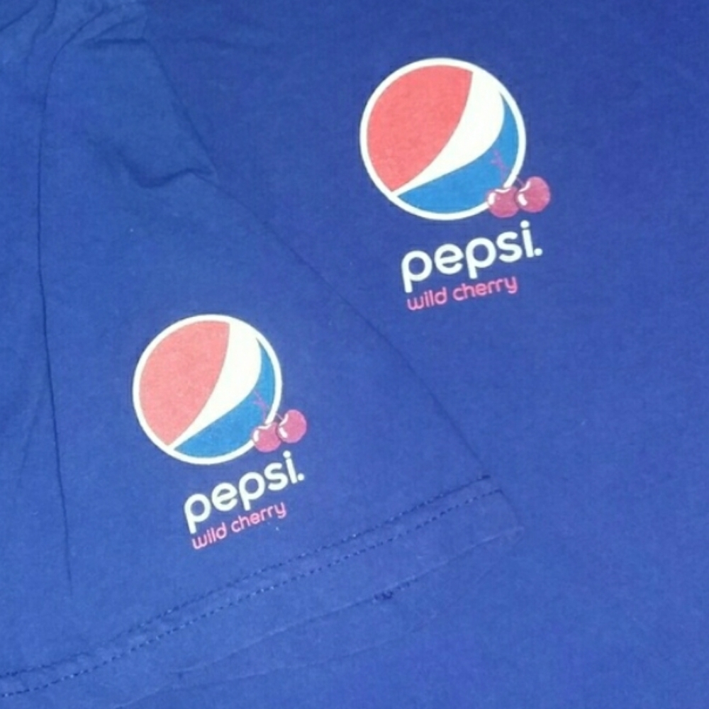 Wild Cherry Pepsi Promo Shirt Cola Soda Pop Dew Vintage Tee